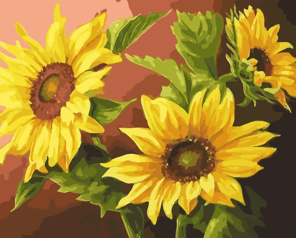 Sunflowers Paint by Numbers