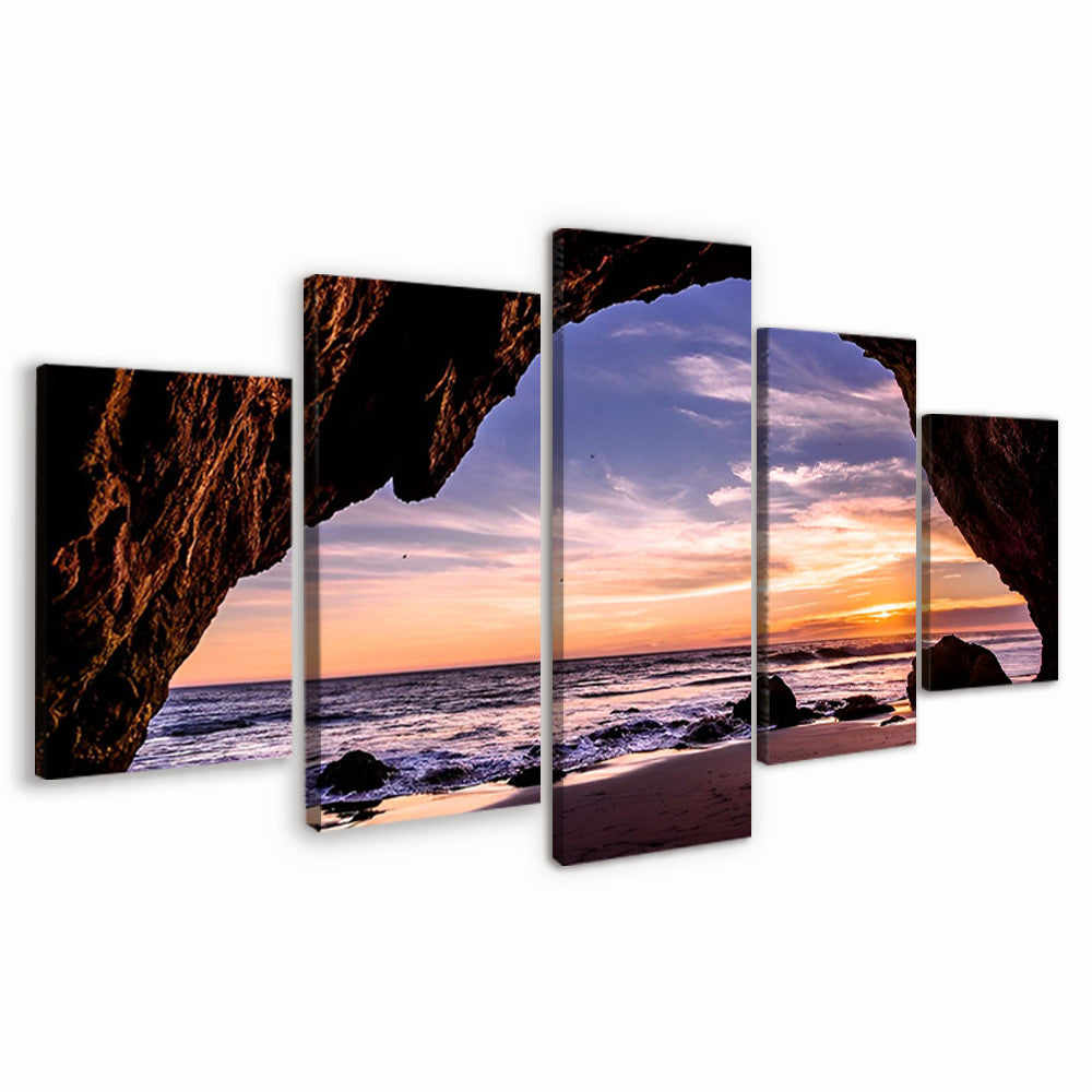The Sea beyond the Cave 5 Pack Paint By Numbers