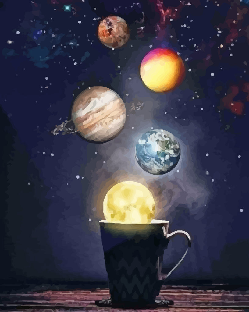 The Universe in a Cup Paint by Numbers