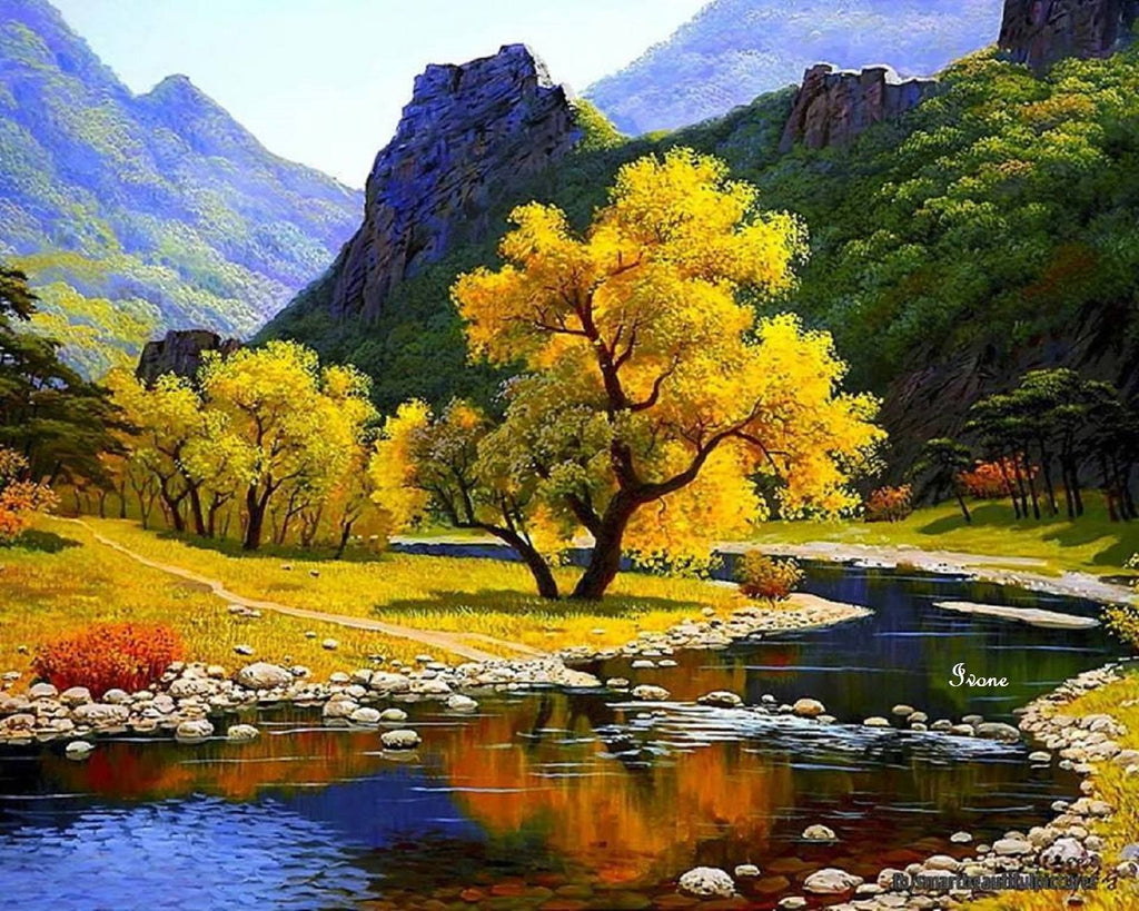 The Valley in Autumn Paint by Numbers