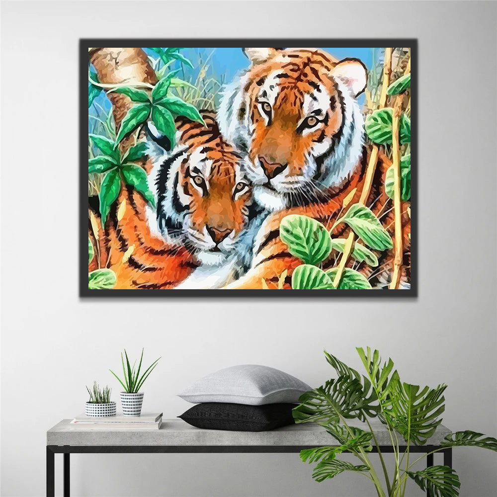 Tiger Couple Paint by Numbers