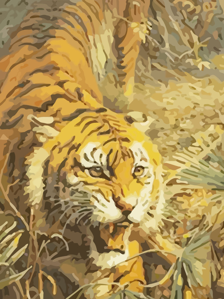 Tiger Paint by Numbers