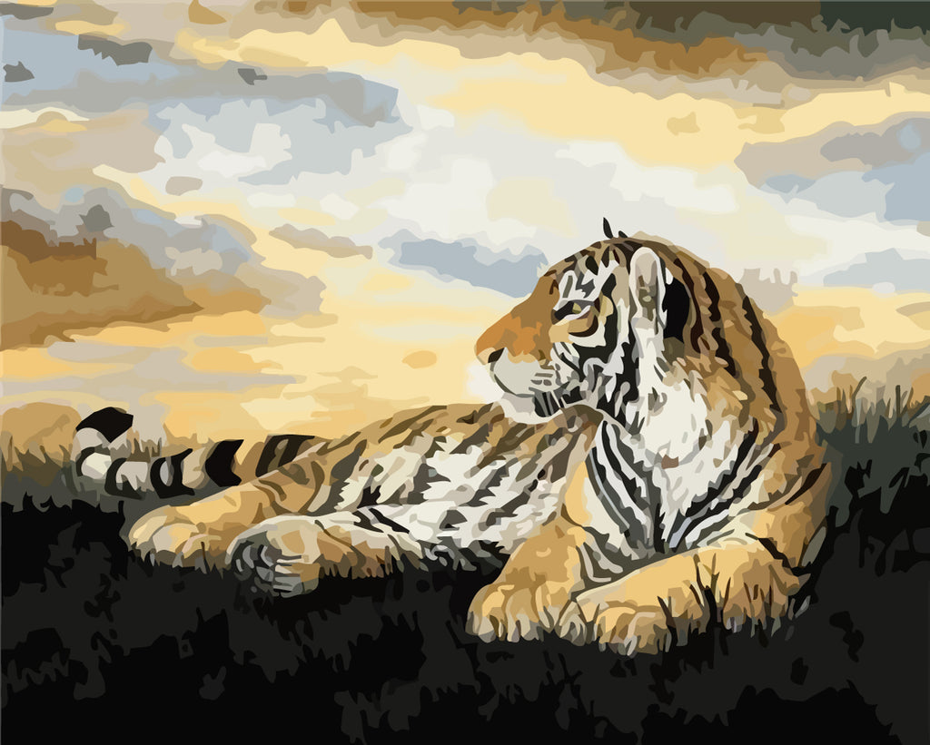 Tiger Paint by Numbers