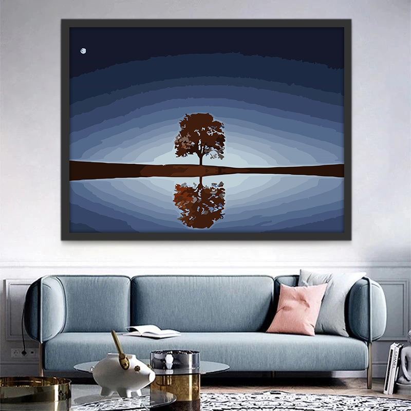 Tree and Reflection Paint by Numbers