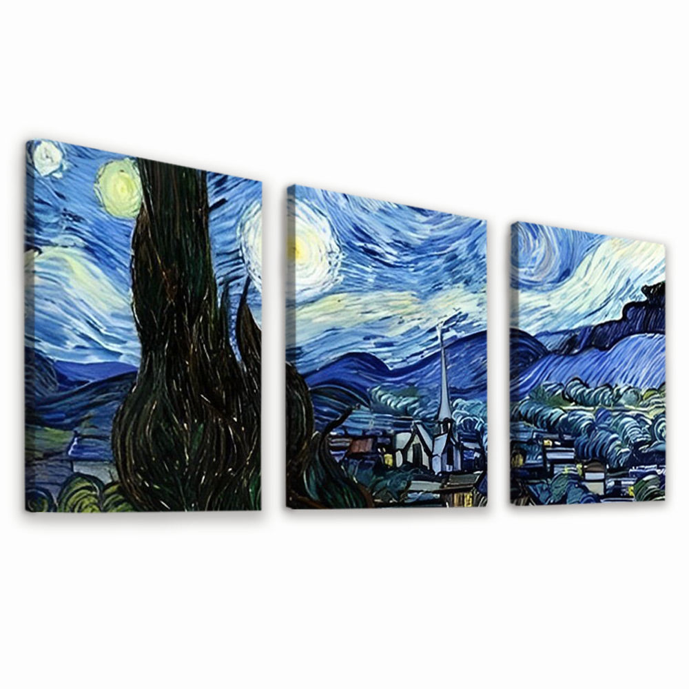 Van Gogh, Starry Sky 3 Pack Paint By Numbers