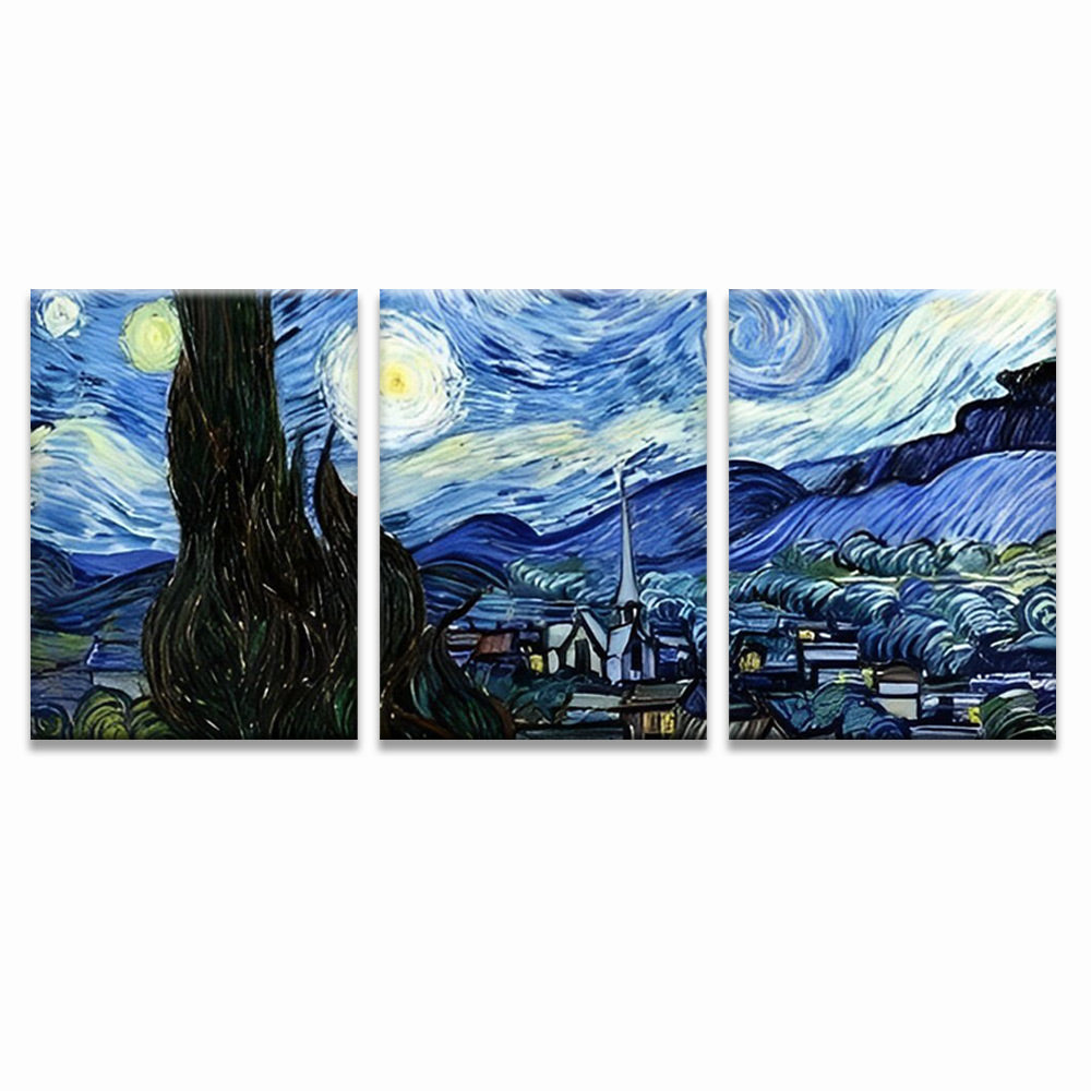 Van Gogh, Starry Sky 3 Pack Paint By Numbers