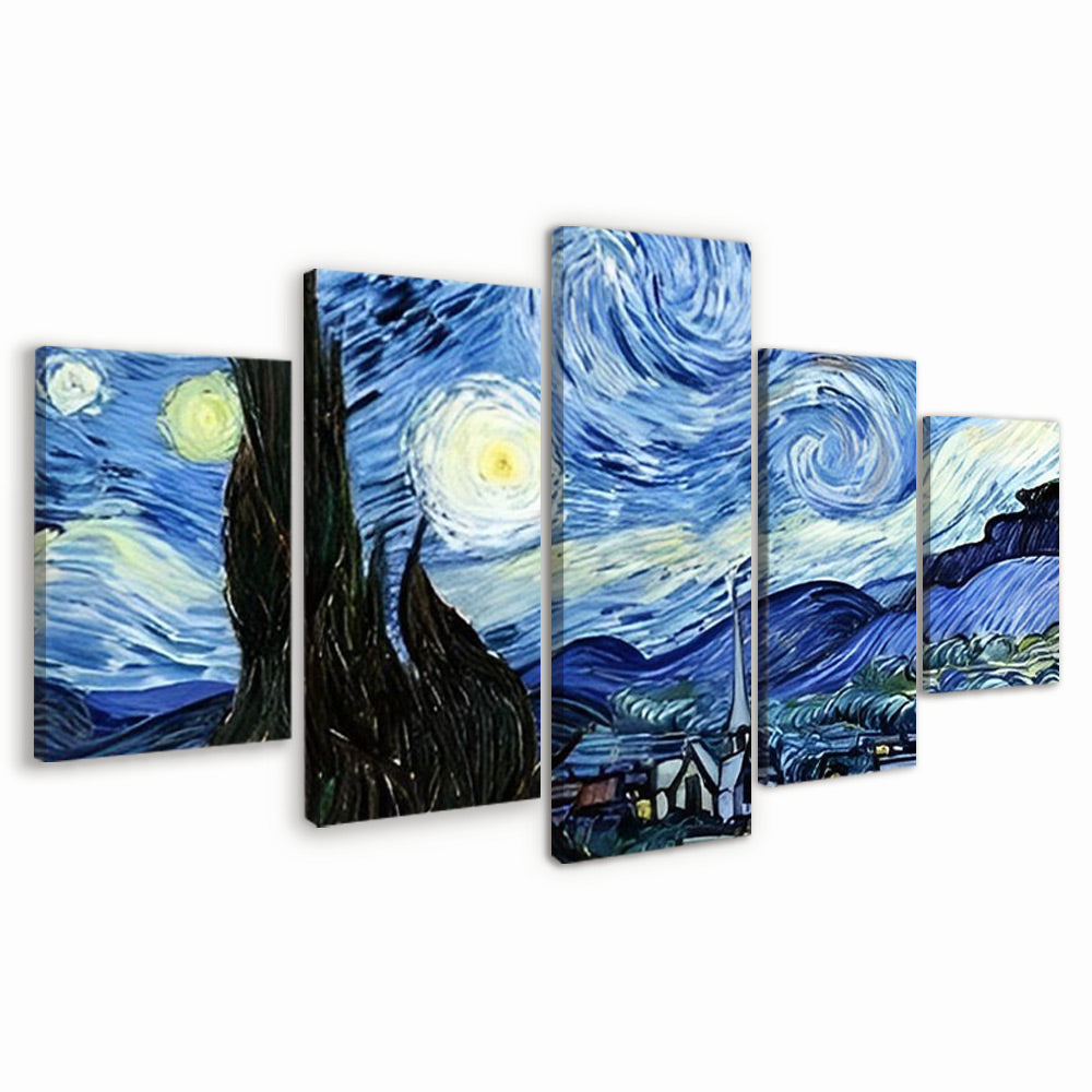 Van Gogh, Starry Sky 5 Pack Paint By Numbers