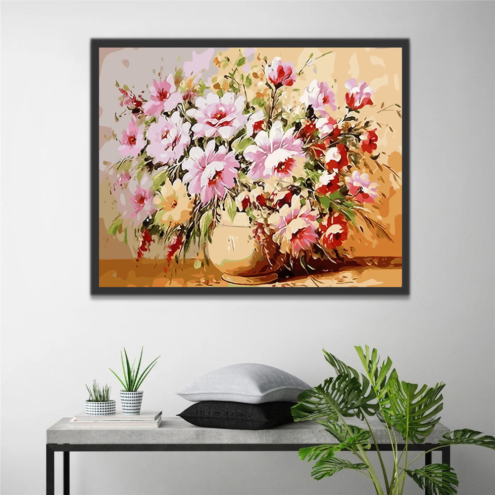 Watercolor Flowers Paint by Numbers