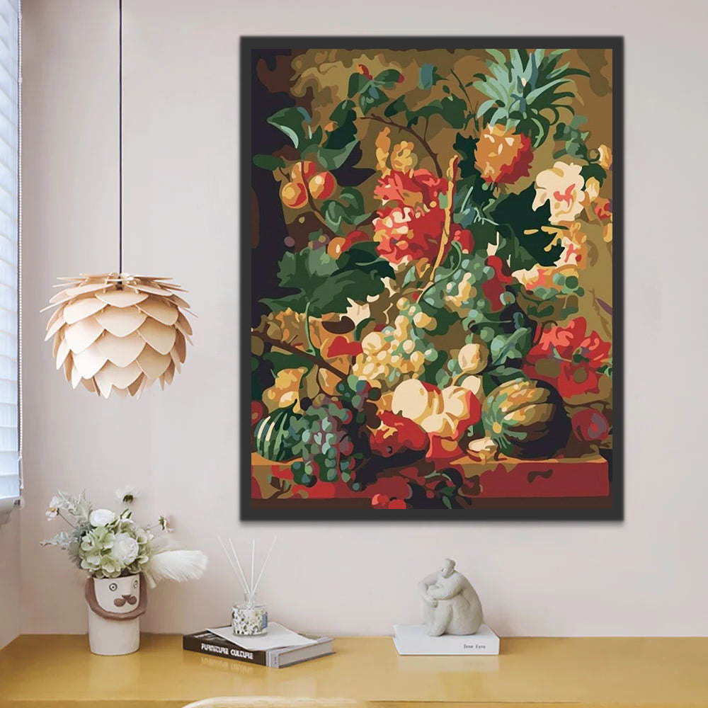 Watercolor Fruits Paint by Numbers