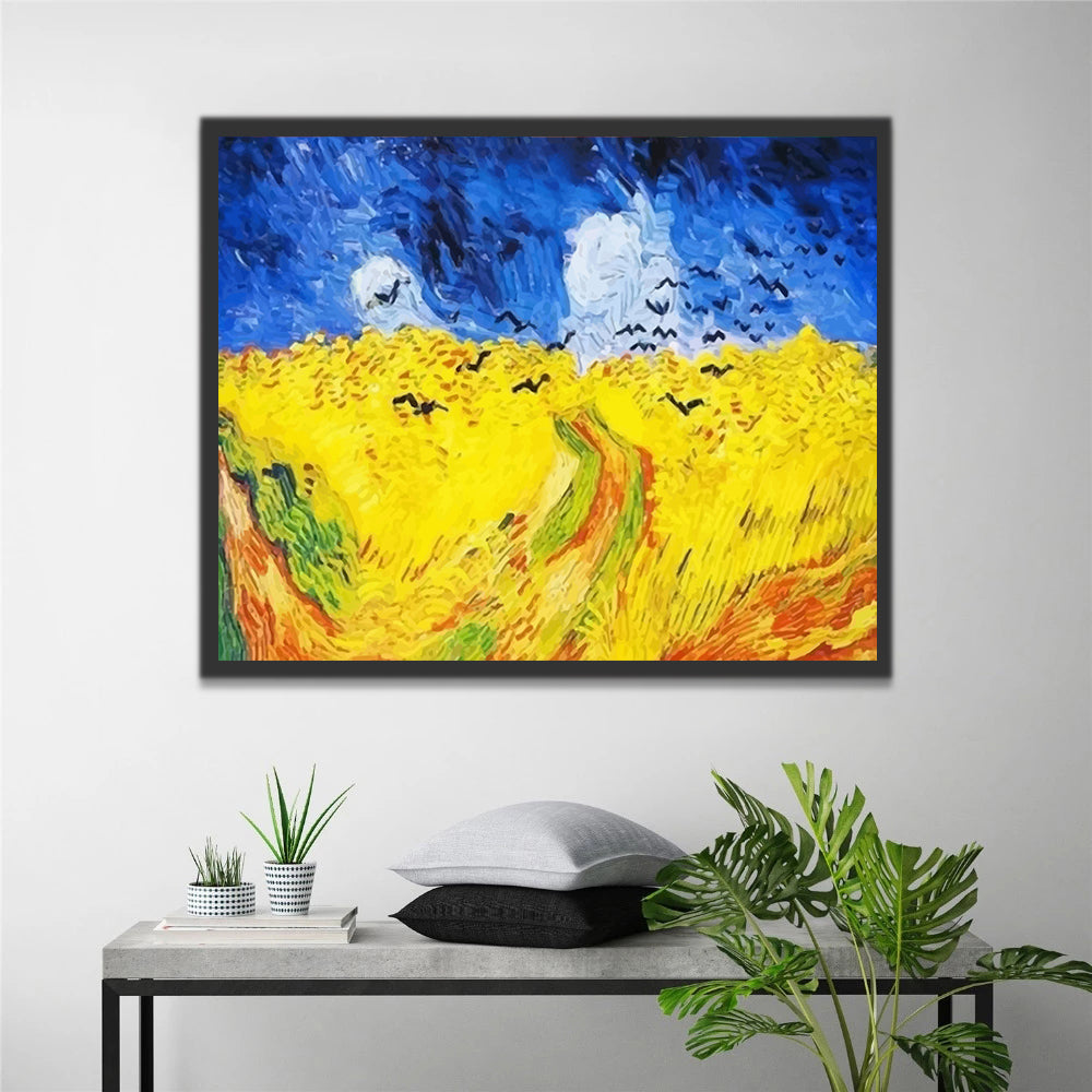 Wheatfield with Crows Paint by Numbers