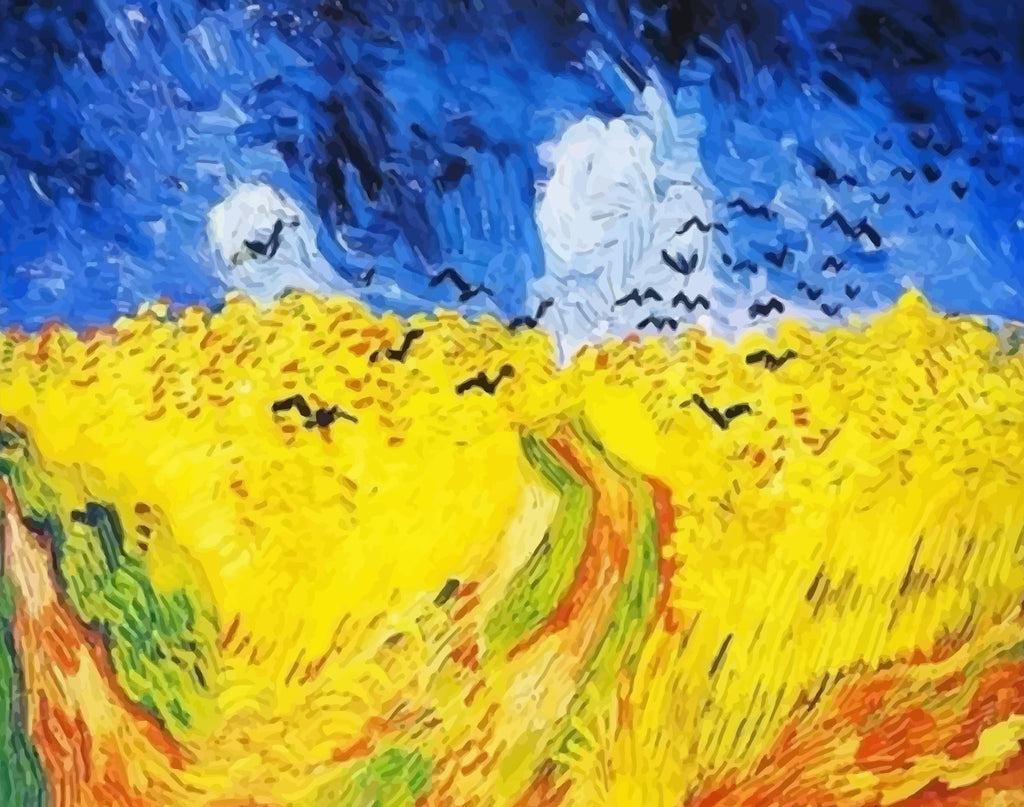 Wheatfield with Crows Paint by Numbers