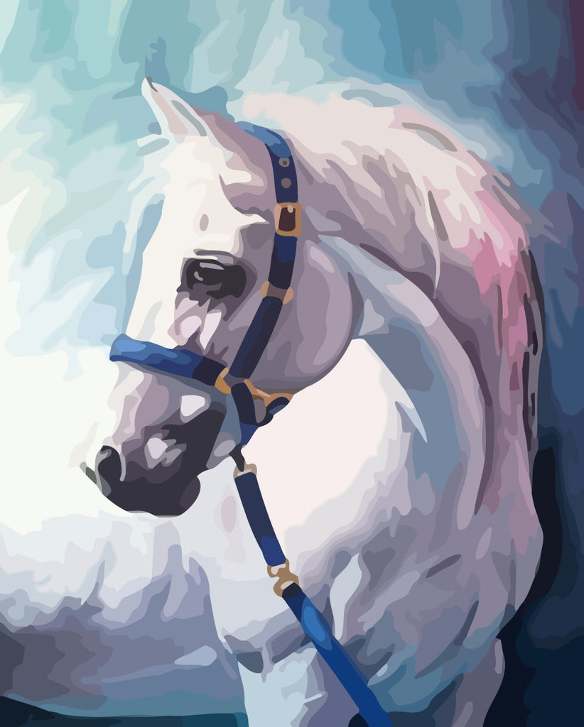 White Horse Paint by Numbers