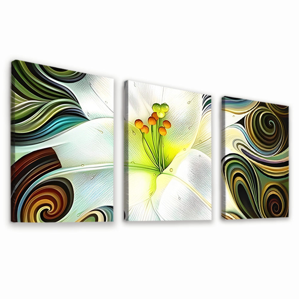 White Lily Stamens 3 Pack Paint By Numbers