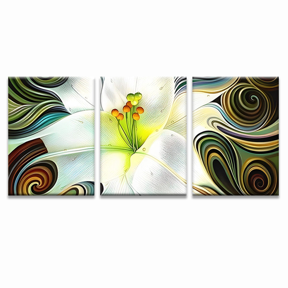 White Lily Stamens 3 Pack Paint By Numbers