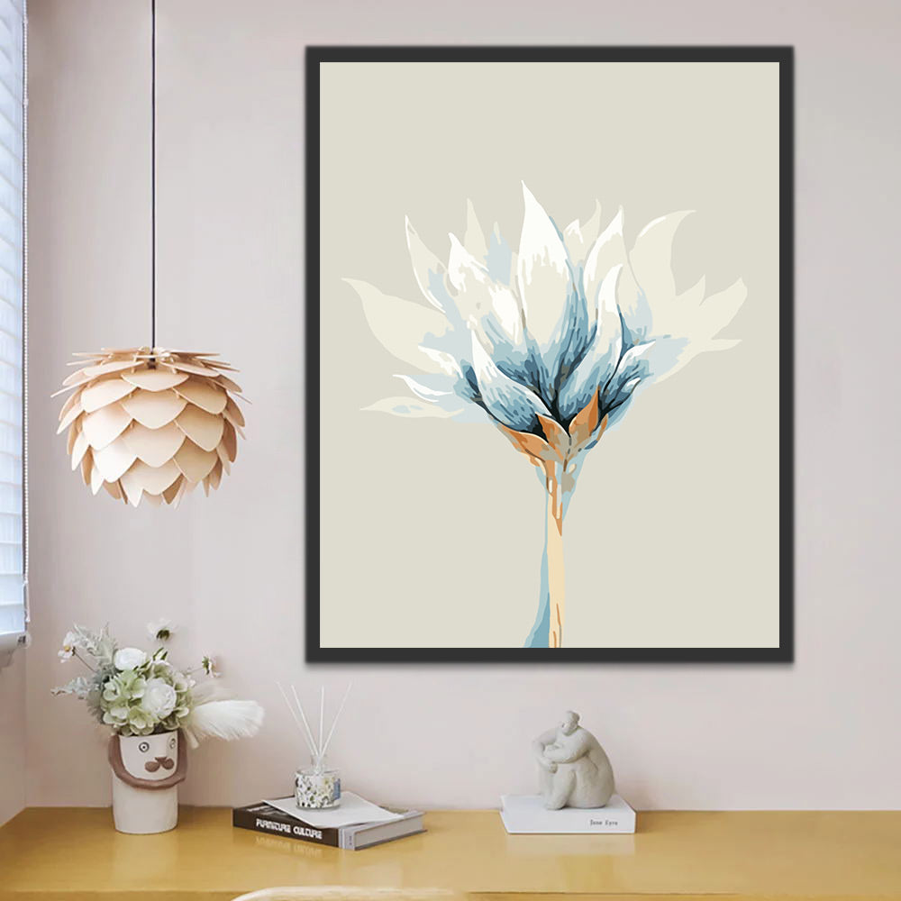 White Lotus Paint by Numbers