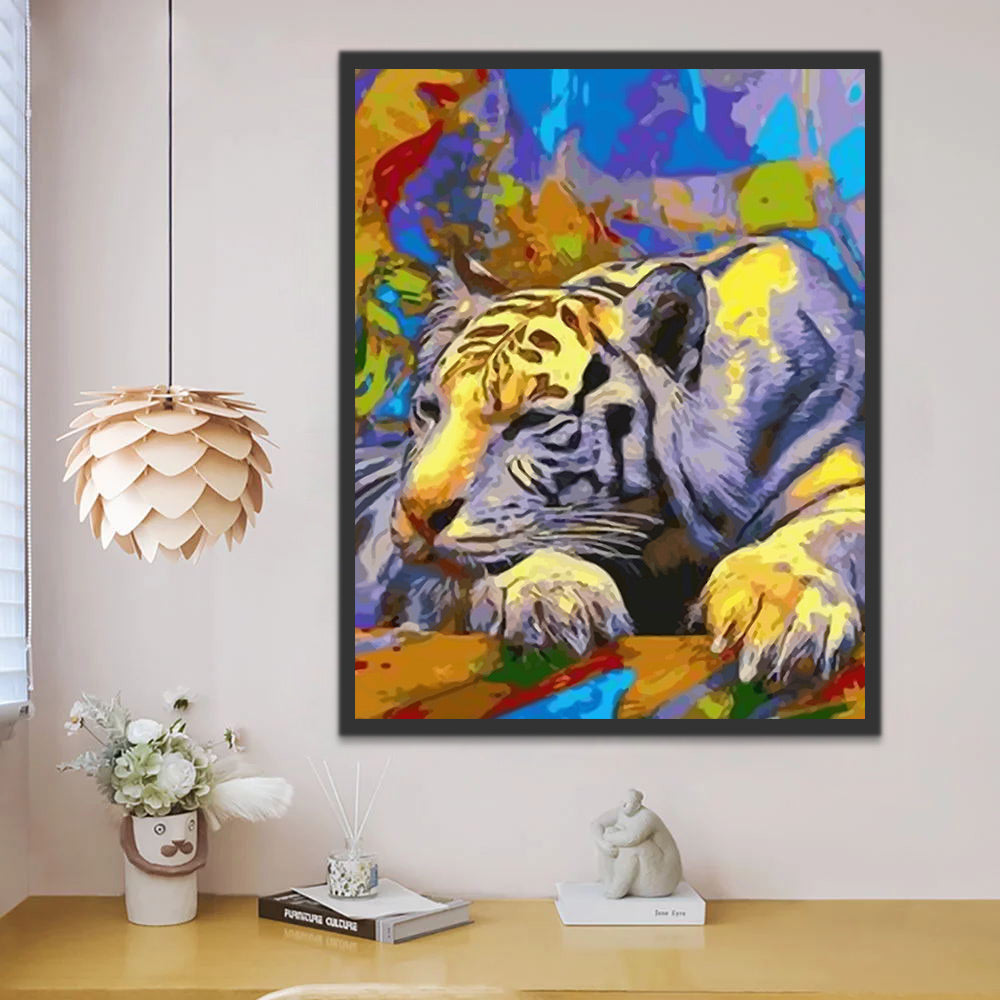 White Tiger Paint by Numbers