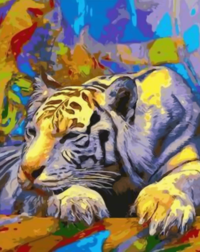 White Tiger Paint by Numbers