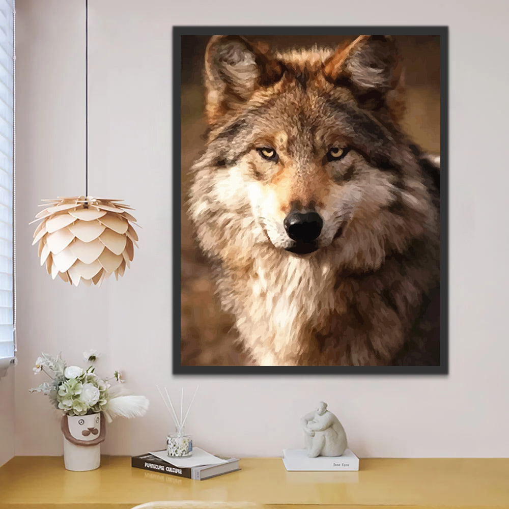 Wolf Paint by Numbers