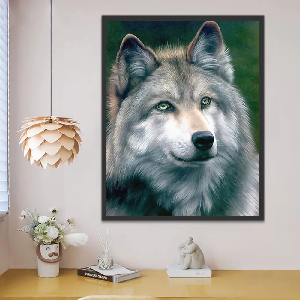 Wolf Paint by Numbers