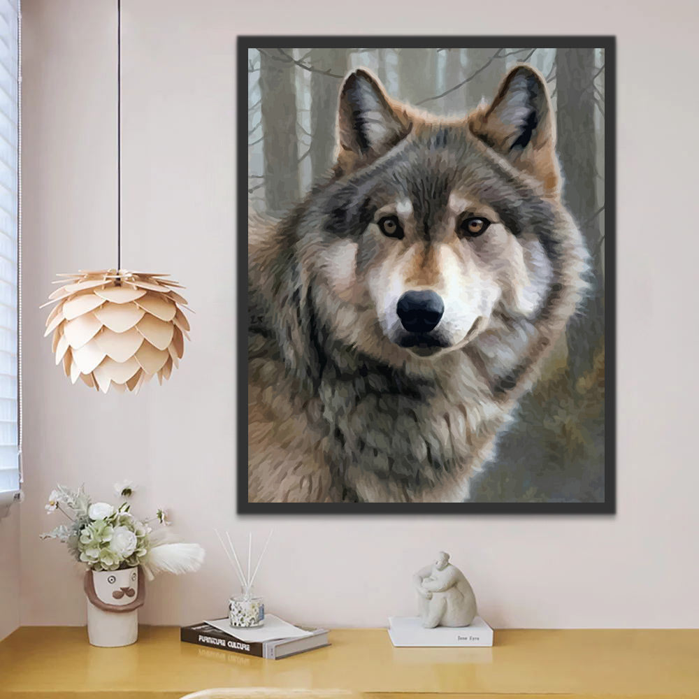 Wolf Paint by Numbers