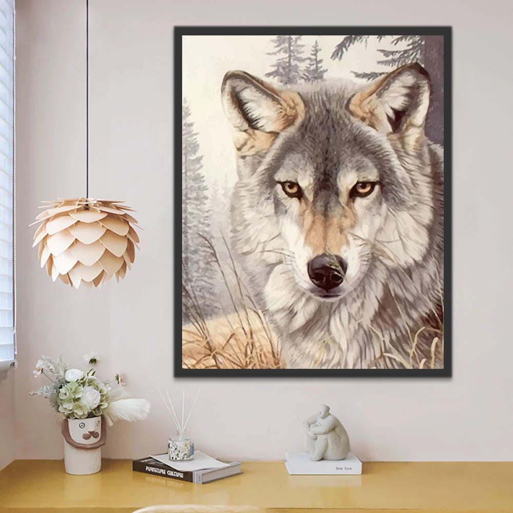 Wolf Paint by Numbers