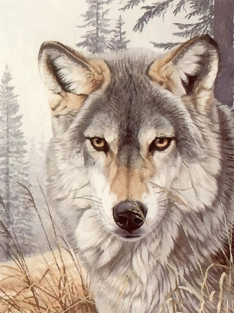 Wolf Paint by Numbers