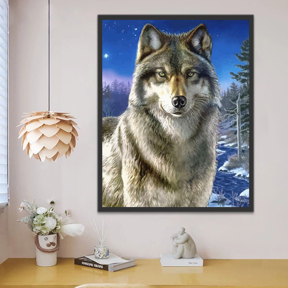 Wolf Paint by Numbers